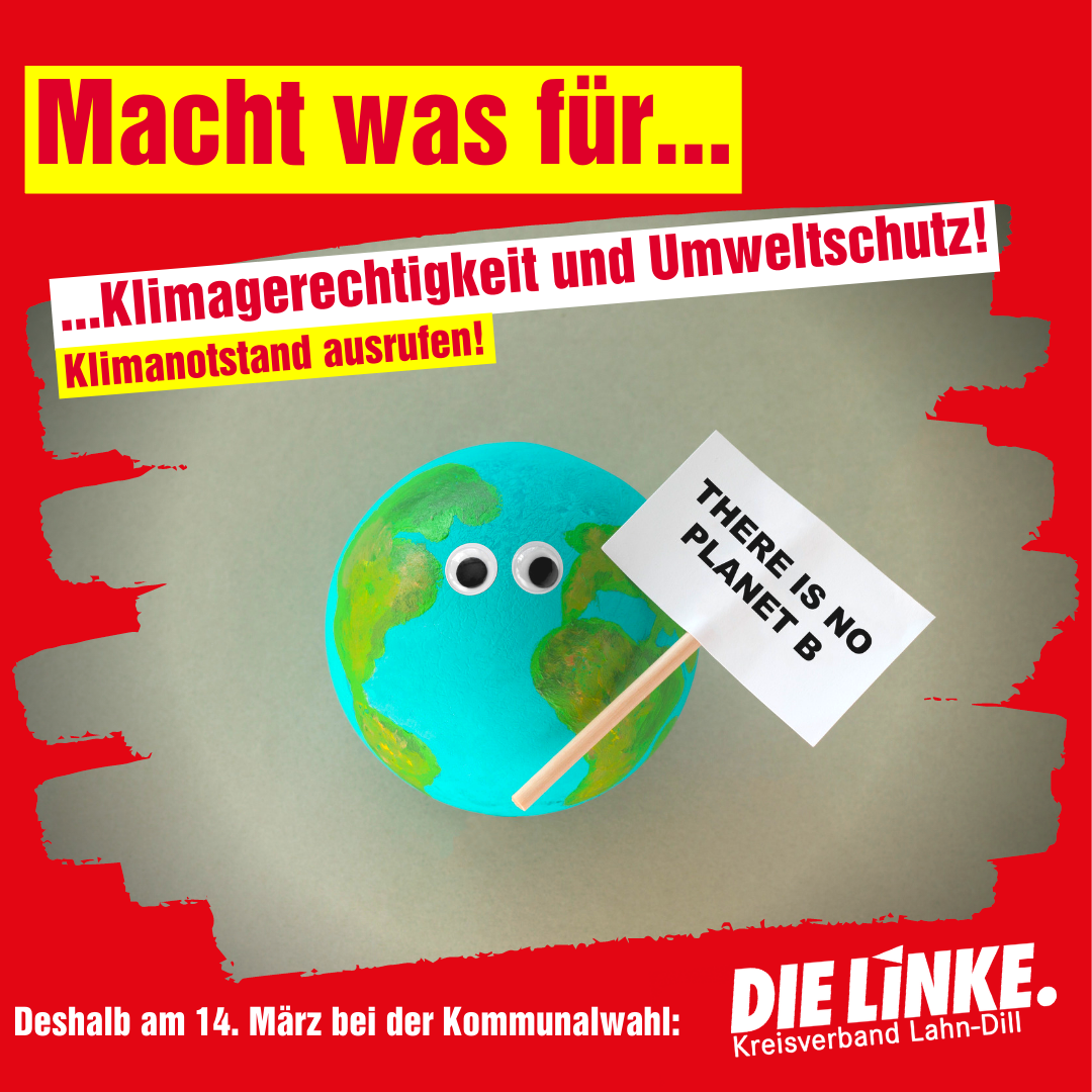 Klimanotstand ausrufen: Besser heute als morgen! | DIE LINKE. Lahn-Dill