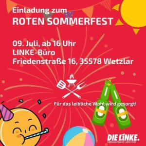LINKES Sommerfest @ DIE LINKE. Büro